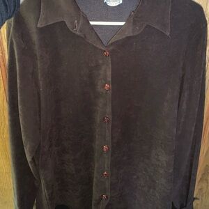 Brown Button-Up Shirt